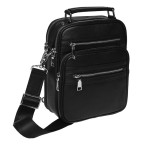 Мужская кожаная барсетка Ricco Grande K16439-black - Фото № 100