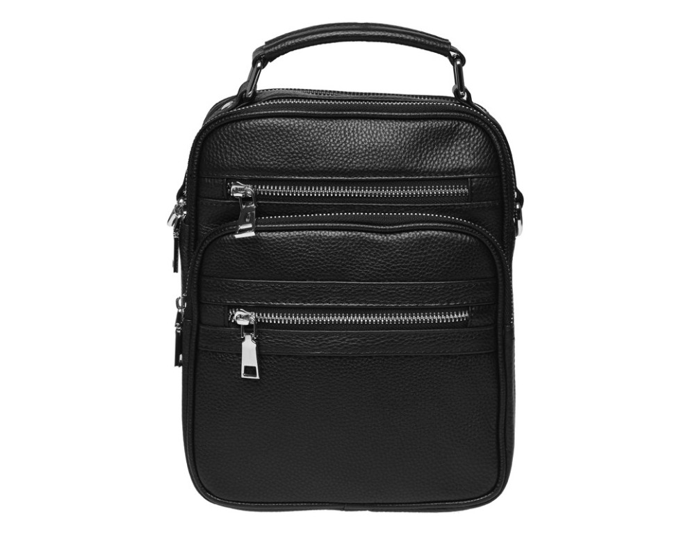 Мужская кожаная барсетка Ricco Grande K16439-black - Фото № 2