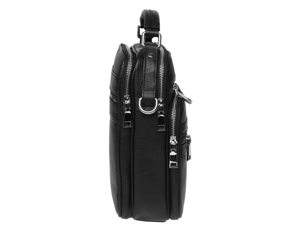 Мужская кожаная барсетка Ricco Grande K16439-black - Фото № 6