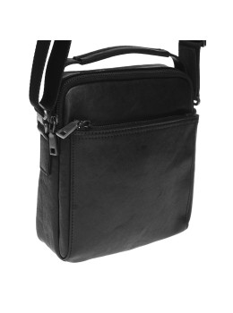 Чоловіча шкіряна сумка через плече Ricco Grande K16458a-black