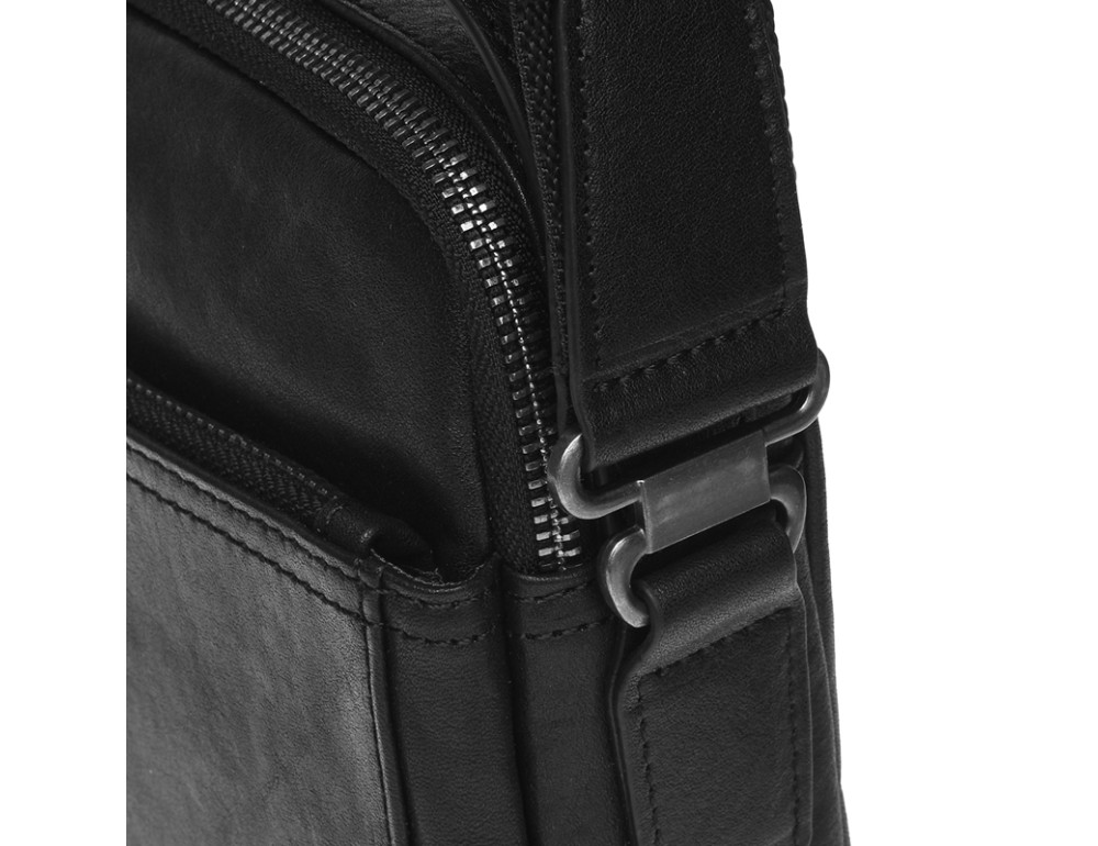 Чоловіча шкіряна сумка через плече Ricco Grande K16458a-black - Фотографія № 7