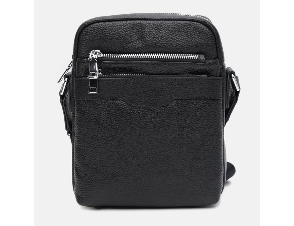 Чоловіча шкіряна сумка через плече Ricco Grande K16507bl-black - Фотографія № 2