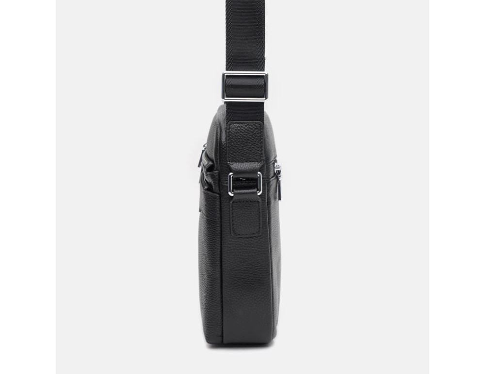 Чоловіча шкіряна сумка через плече Ricco Grande K16507bl-black - Фотографія № 4