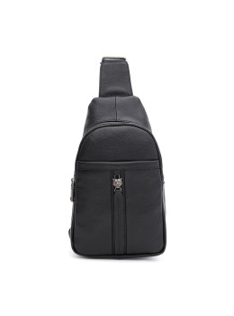 Чоловіча шкіряна сумка-слінг Ricco Grande K16555bl-black