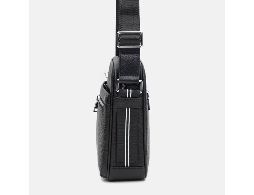 Чоловіча шкіряна сумка-барсетка Ricco Grande K16607а-black - Фотографія № 4