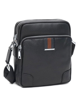 Чоловіча шкіряна сумка через плече Ricco Grande K16615B-black