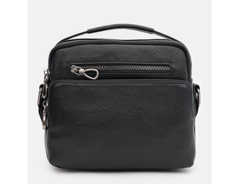 Мужская кожаная сумка Ricco Grande K16682bl-black - Фото № 2