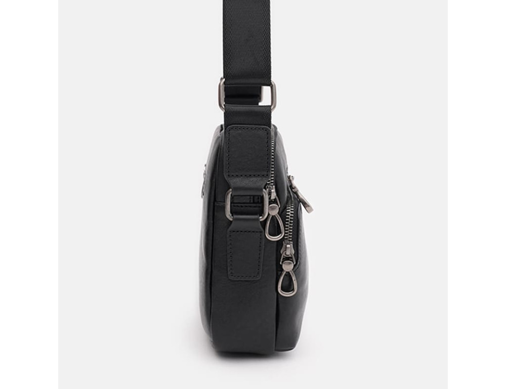 Мужская кожаная сумка Ricco Grande K16682bl-black - Фото № 4