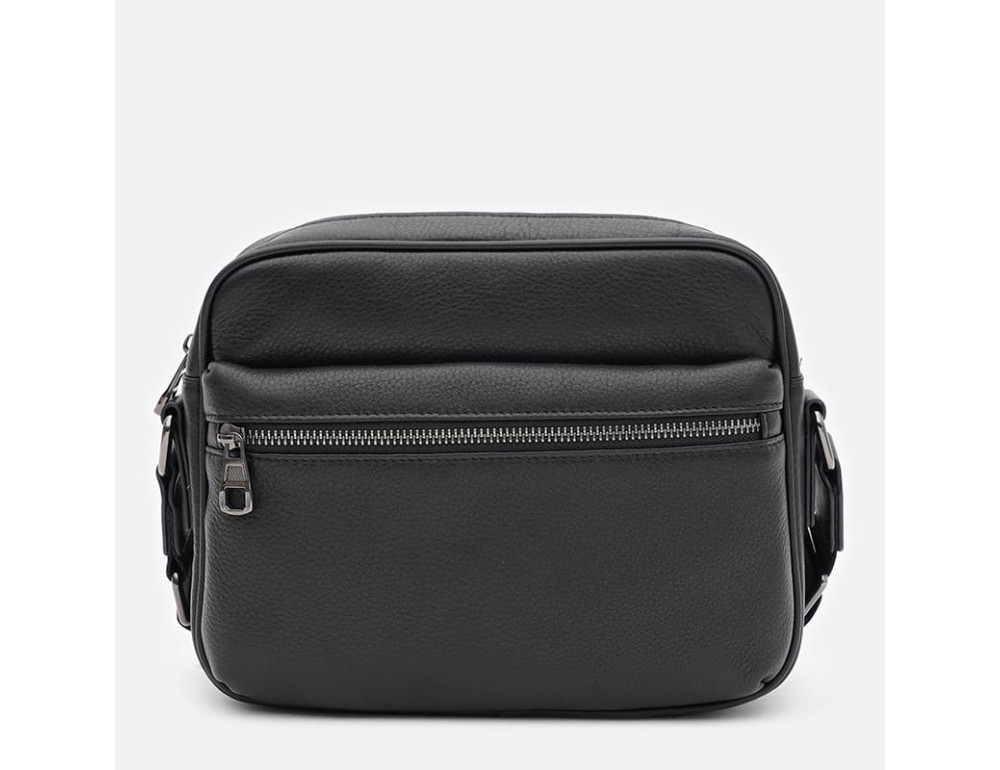 Чоловіча шкіряна сумка через плече Ricco Grande K16692bl-black - Фотографія № 2