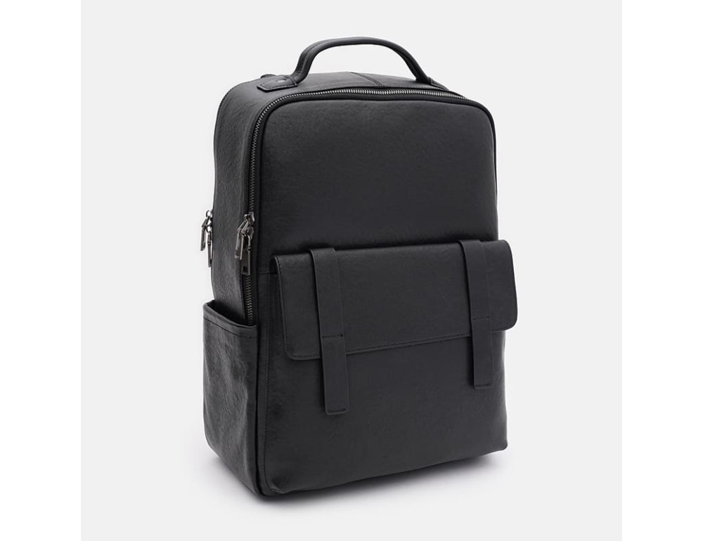 Чоловічий шкіряний рюкзак Ricco Grande K16823bl-black - Фотографія № 2