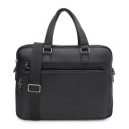 Чоловіча шкіряна сумка формату А4 Ricco Grande K17564-3bl-black - Фотографія № 101