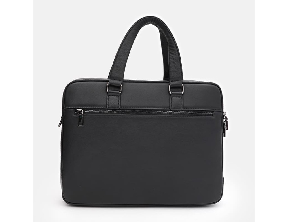 Чоловіча шкіряна сумка формату А4 Ricco Grande K17564-3bl-black - Фотографія № 3