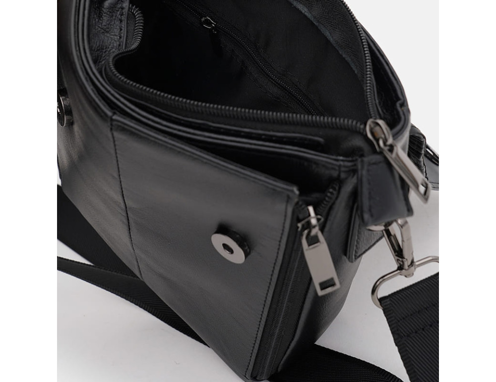 Чоловіча шкіряна сумка-барсетка Ricco Grande K17704022-black - Фотографія № 5