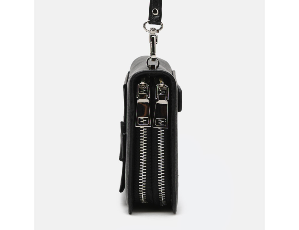 Чоловічий шкіряний клатч Ricco Grande K17m-168-black - Фотографія № 4