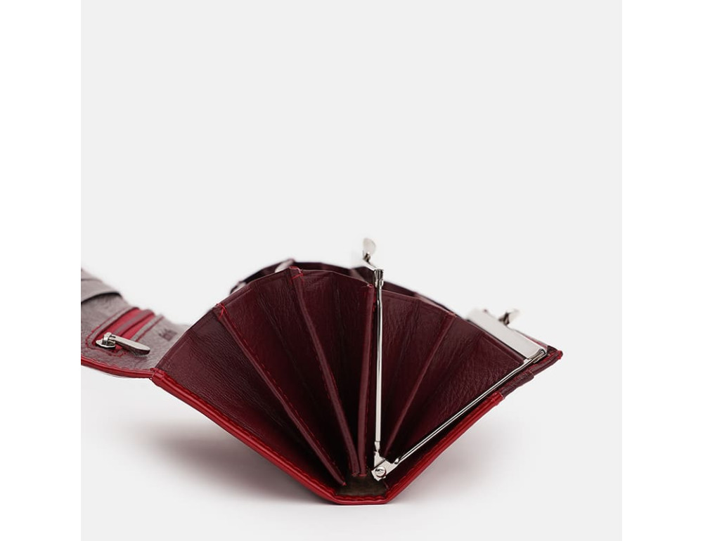 Жіночий шкіряний гаманець Ricco Grande K1801Ar-red - Фотографія № 4