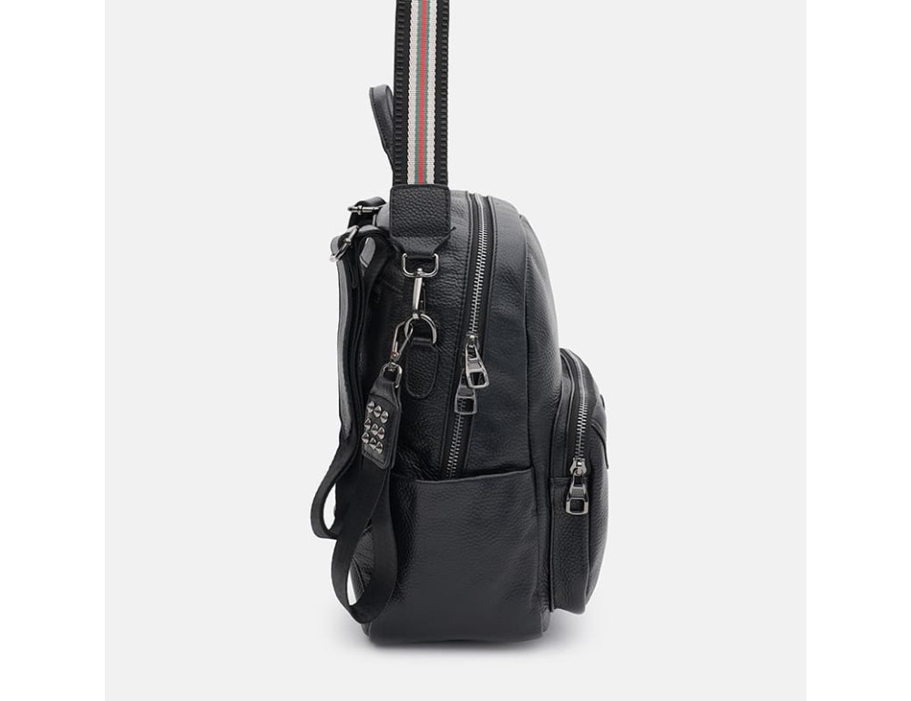 Женский кожаный рюкзак Ricco Grande K18091bl-black - Фото № 4