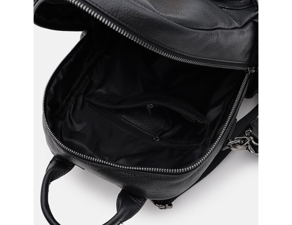 Женский кожаный рюкзак Ricco Grande K18091bl-black - Фото № 5