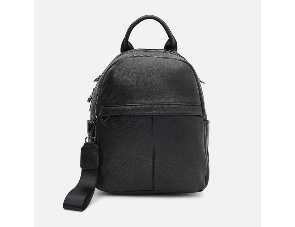 Жіночий шкіряний рюкзак Ricco Grande K18095bl-black - Фотографія № 2