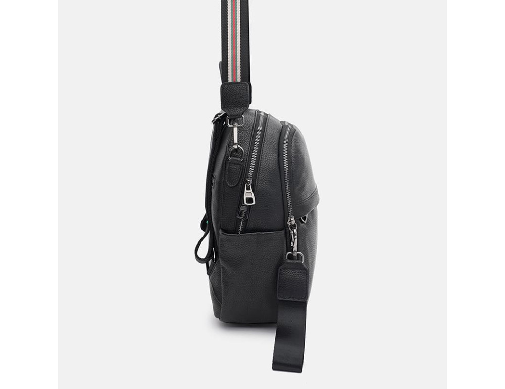 Жіночий шкіряний рюкзак Ricco Grande K18095bl-black - Фотографія № 4
