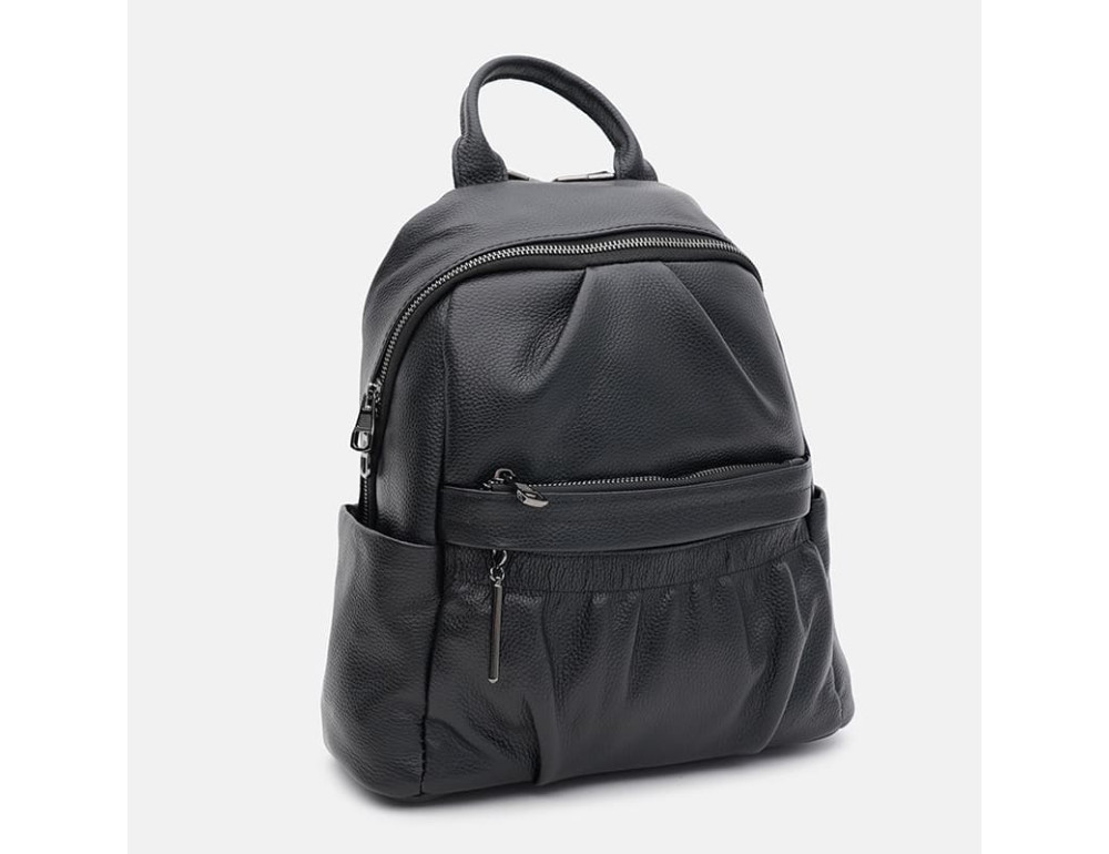 Жіночий шкіряний рюкзак Ricco Grande K18166bl-black - Фотографія № 2