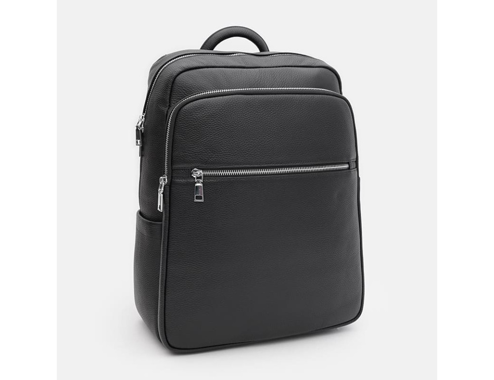 Мужской кожаный рюкзак Ricco Grande K18509-3bl-black - Фото № 2