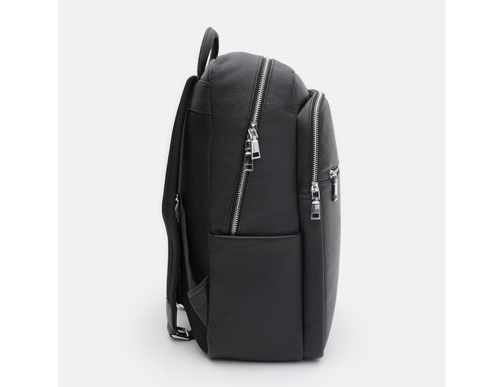 Мужской кожаный рюкзак Ricco Grande K18509-3bl-black - Фото № 4