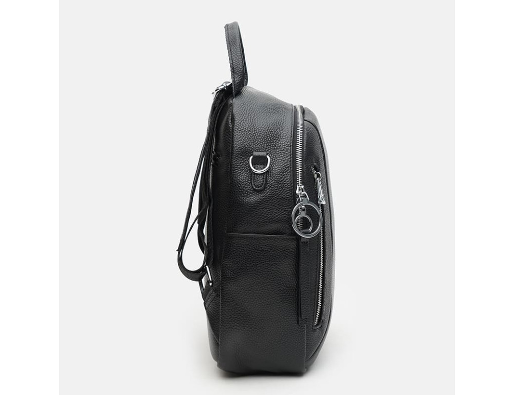Женский кожаный рюкзак Ricco Grande K1857-black - Фото № 5