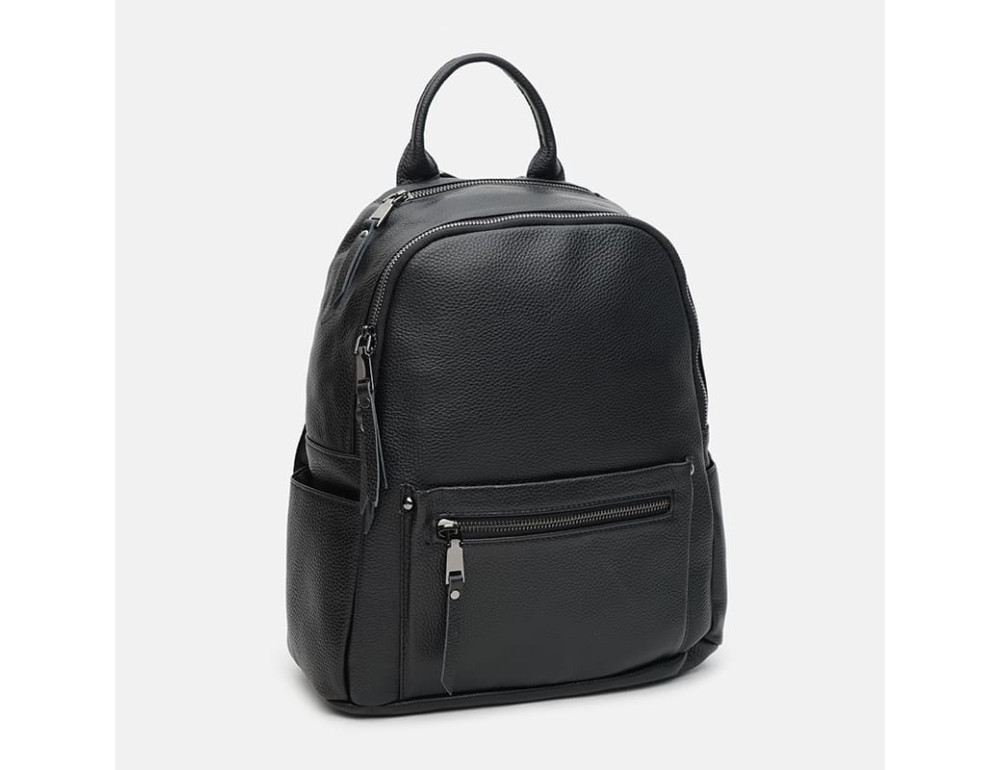 Жіночий шкіряний рюкзак Ricco Grande K1868 Black - Фотографія № 3