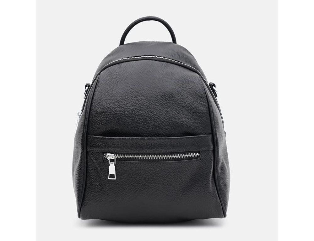 Женский кожаный рюкзак Ricco Grande K188815bl-black - Фото № 2