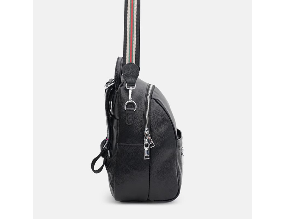 Женский кожаный рюкзак Ricco Grande K188815bl-black - Фото № 4