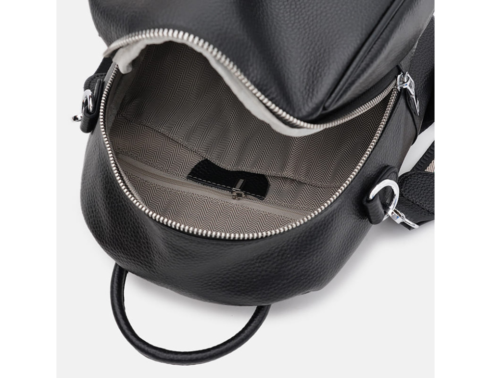 Женский кожаный рюкзак Ricco Grande K188815bl-black - Фото № 5