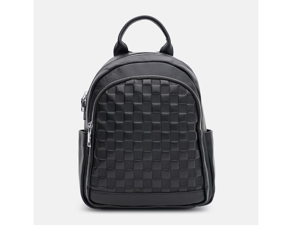 Жіночий шкіряний рюкзак Ricco Grande K18885bl-black - Фотографія № 2