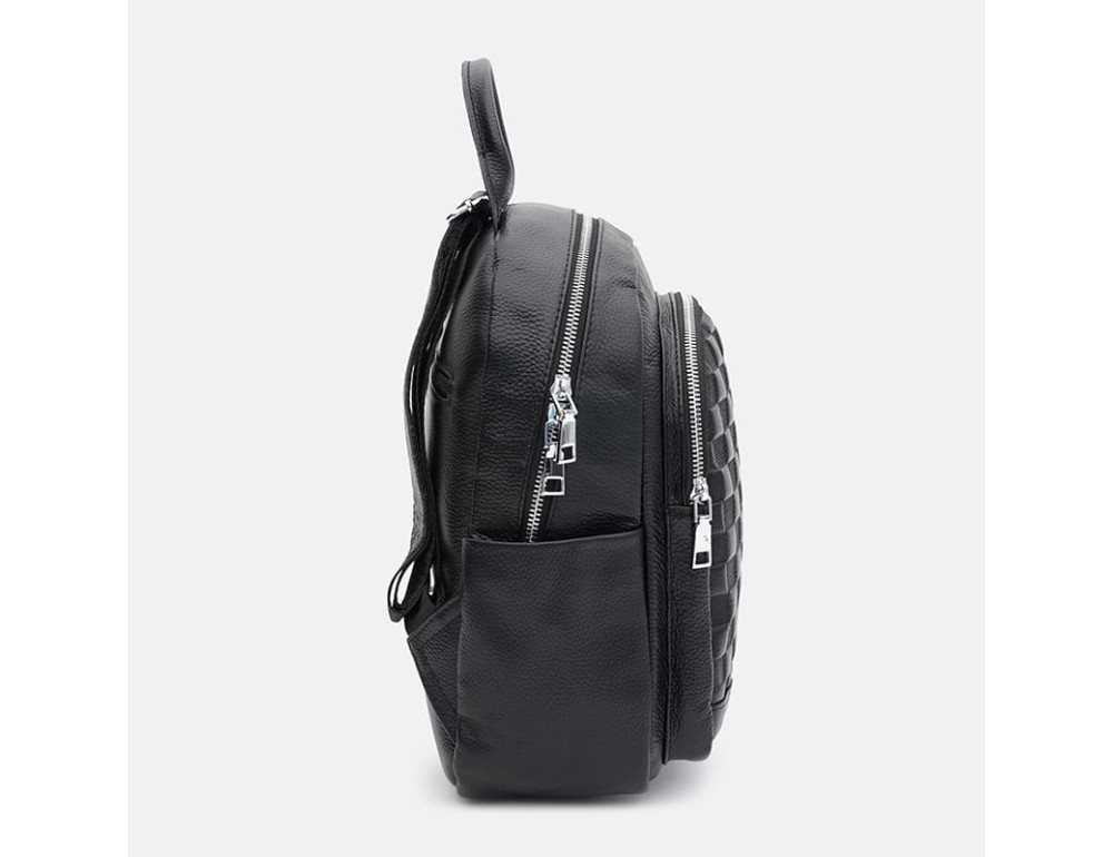 Жіночий шкіряний рюкзак Ricco Grande K18885bl-black - Фотографія № 4