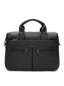 Чоловіча шкіряна сумка для документів Ricco Grande K19005 (Black) з відділом для ноутбука