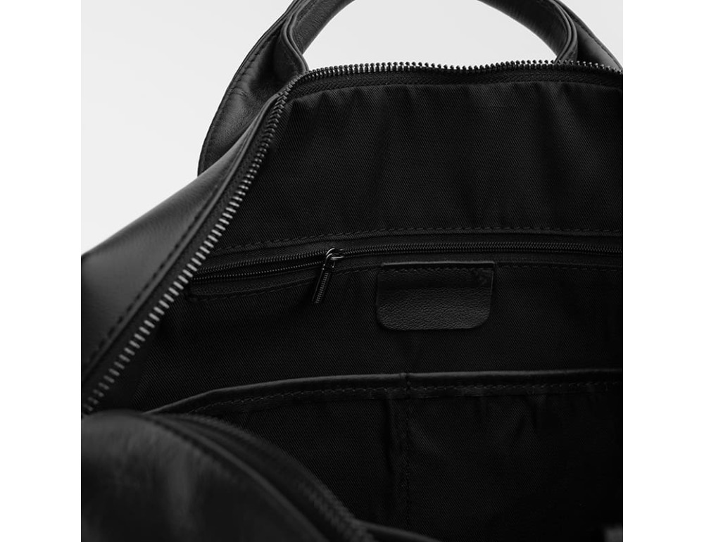 Чоловіча шкіряна сумка для документів Ricco Grande K19005 (Black) з відділом для ноутбука - Фотографія № 5