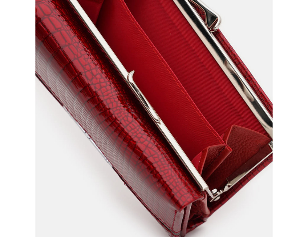 Жіночий лакований гаманець Ricco Grande K1AE308r-red - Фотографія № 5