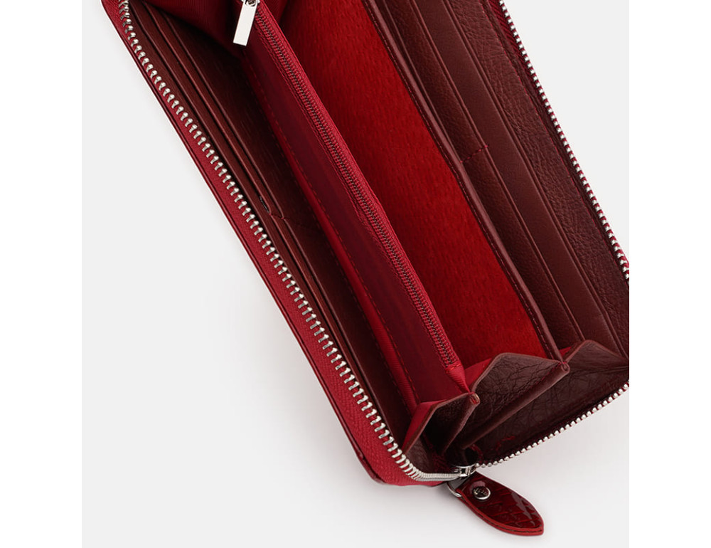Жіночий шкіряний гаманець Ricco Grande K1AE38r-red - Фотографія № 5