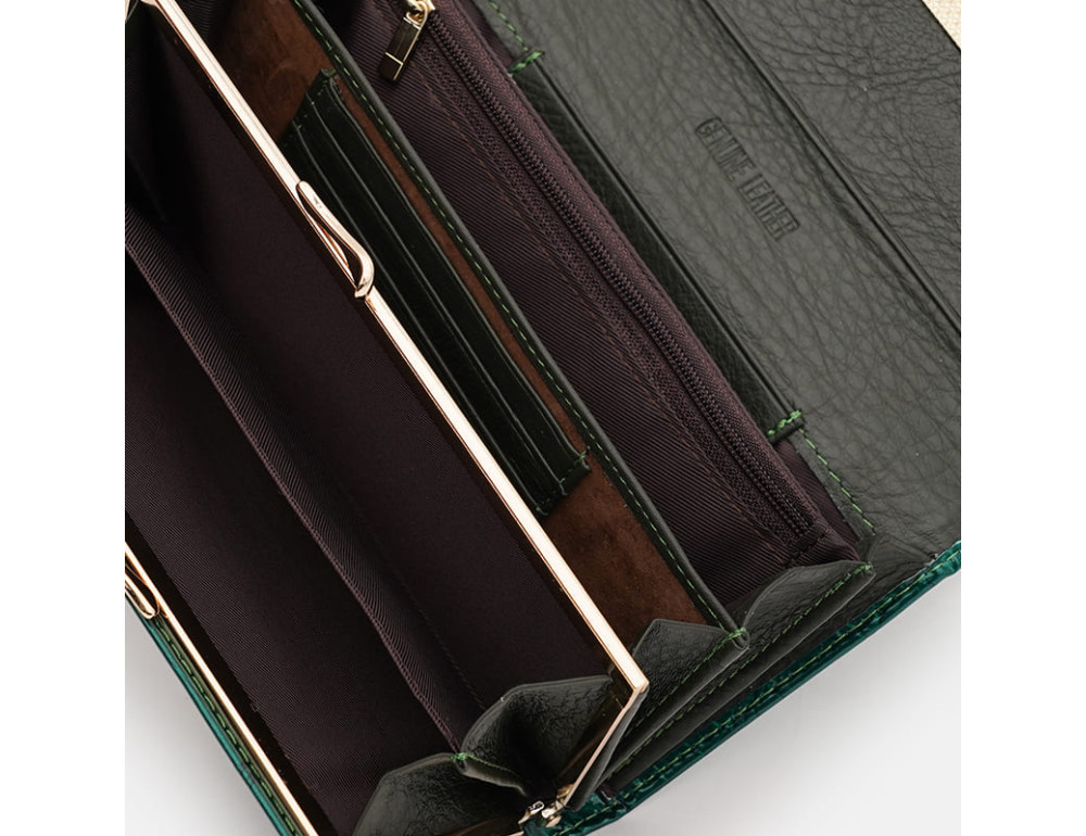 Женский кожаный кошелек Ricco Grande K1S505-1g-green - Фото № 5