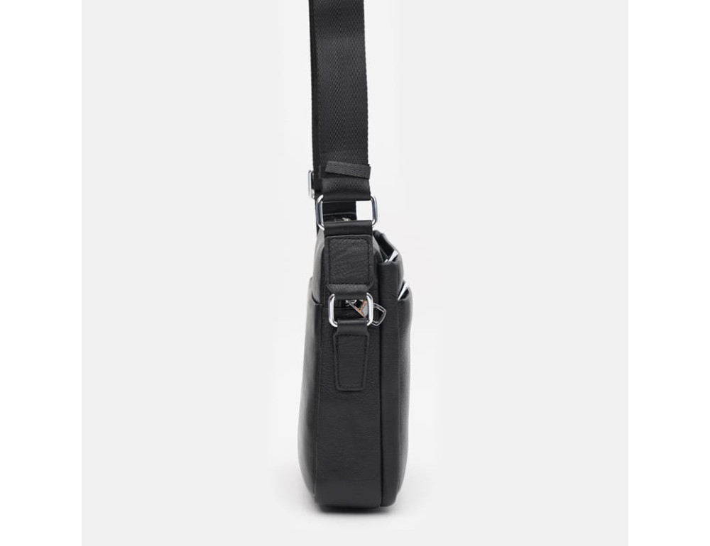 Чоловіча шкіряна сумка через плече Ricco Grande K1z210-black - Фотографія № 4