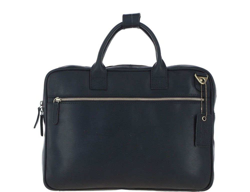 Чоловіча сумка для документів з натуральної шкіри Ashwood K46 Black - Фотографія № 2