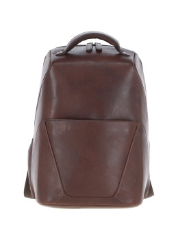 Городской кожаный рюкзак коричневого цвета Ashwood K47 brn