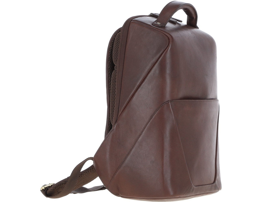 Міський шкіряний рюкзак коричневого Ashwood K47 brn - Фотографія № 4