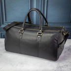Чоловіча шкіряна дорожня сумка Ashwood K48 BLK - Фотографія № 105