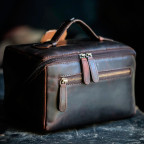 Коричневий шкіряний несесер Ashwood K49 Brn - Фотографія № 106