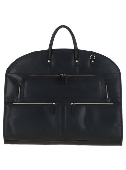 Кожаный портплед чёрного цвета Ashwood K50 Blk