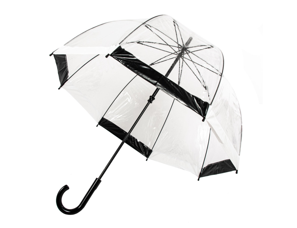 Парасолька-тростина жіноча Fulton Birdcage-1 L 041-015865 Black White (Черно-белый) - Фотографія № 5