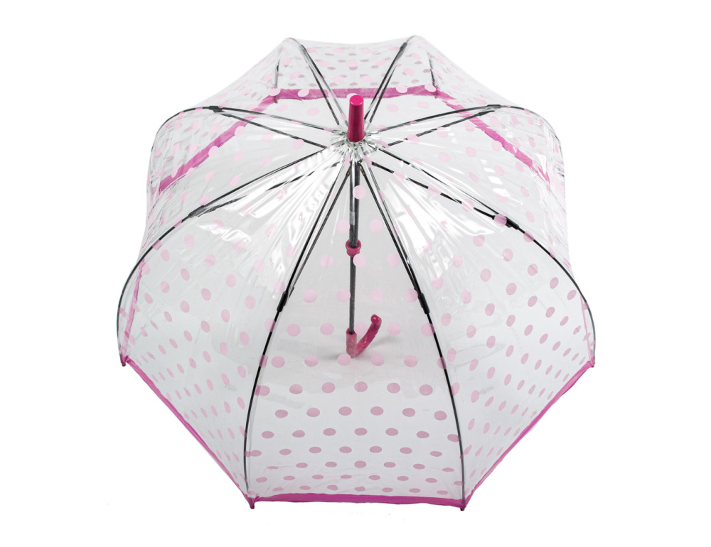 Парасолька-тростина жіноча Fulton Birdcage-2 L042 Pink Polka (Розовый горох) - Фотографія № 4