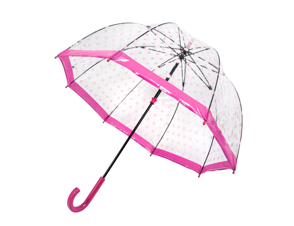 Парасолька-тростина жіноча Fulton Birdcage-2 L042 Pink Polka (Розовый горох) - Фотографія № 5