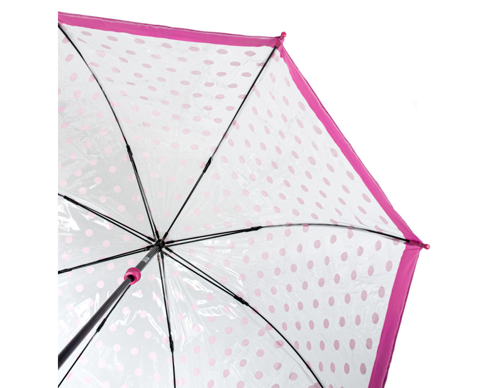 Парасолька-тростина жіноча Fulton Birdcage-2 L042 Pink Polka (Розовый горох) - Фотографія № 8