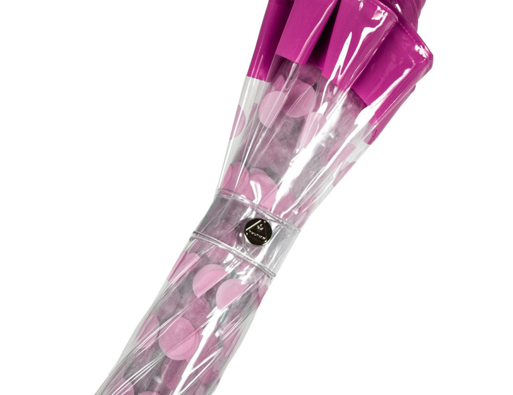 Парасолька-тростина жіноча Fulton Birdcage-2 L042 Pink Polka (Розовый горох) - Фотографія № 9